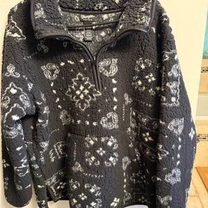 Wrangler Retro Black and White Fleece Jacket